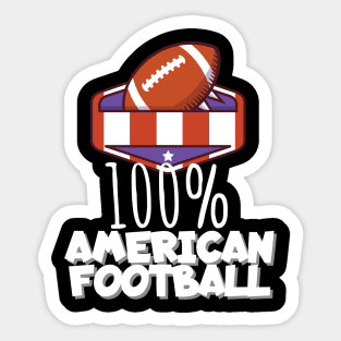 100% American football Sticker